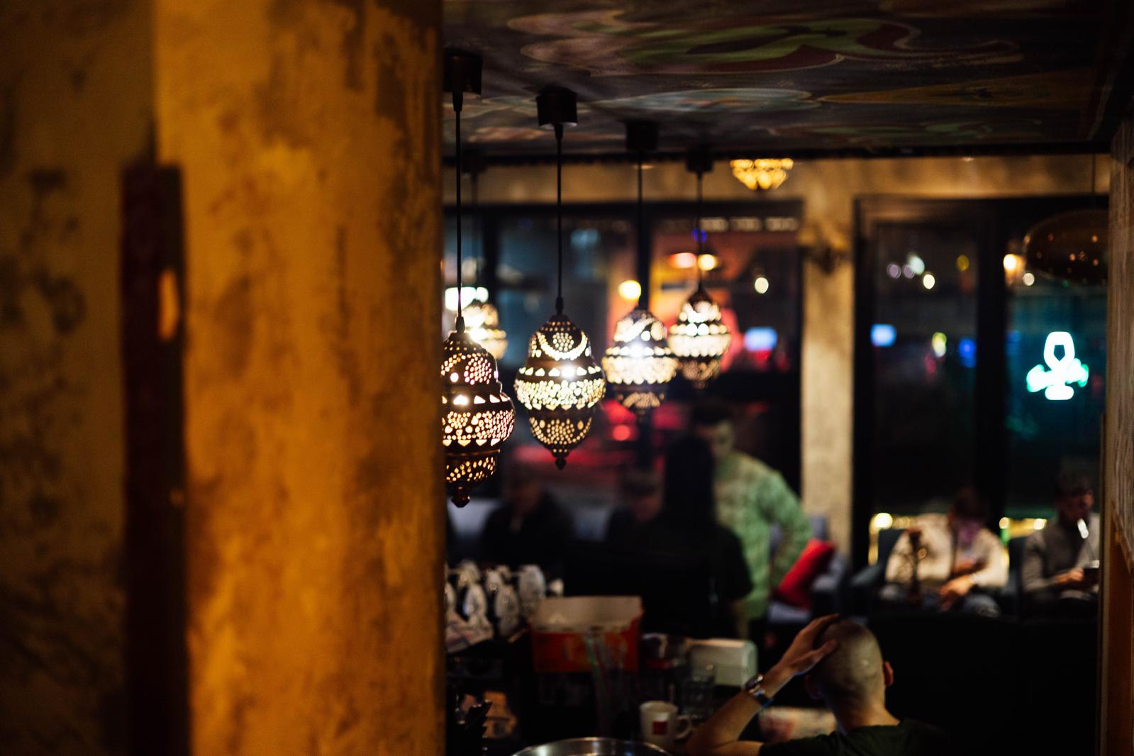 Marokanske lampe — detalj iz Dibek kafane